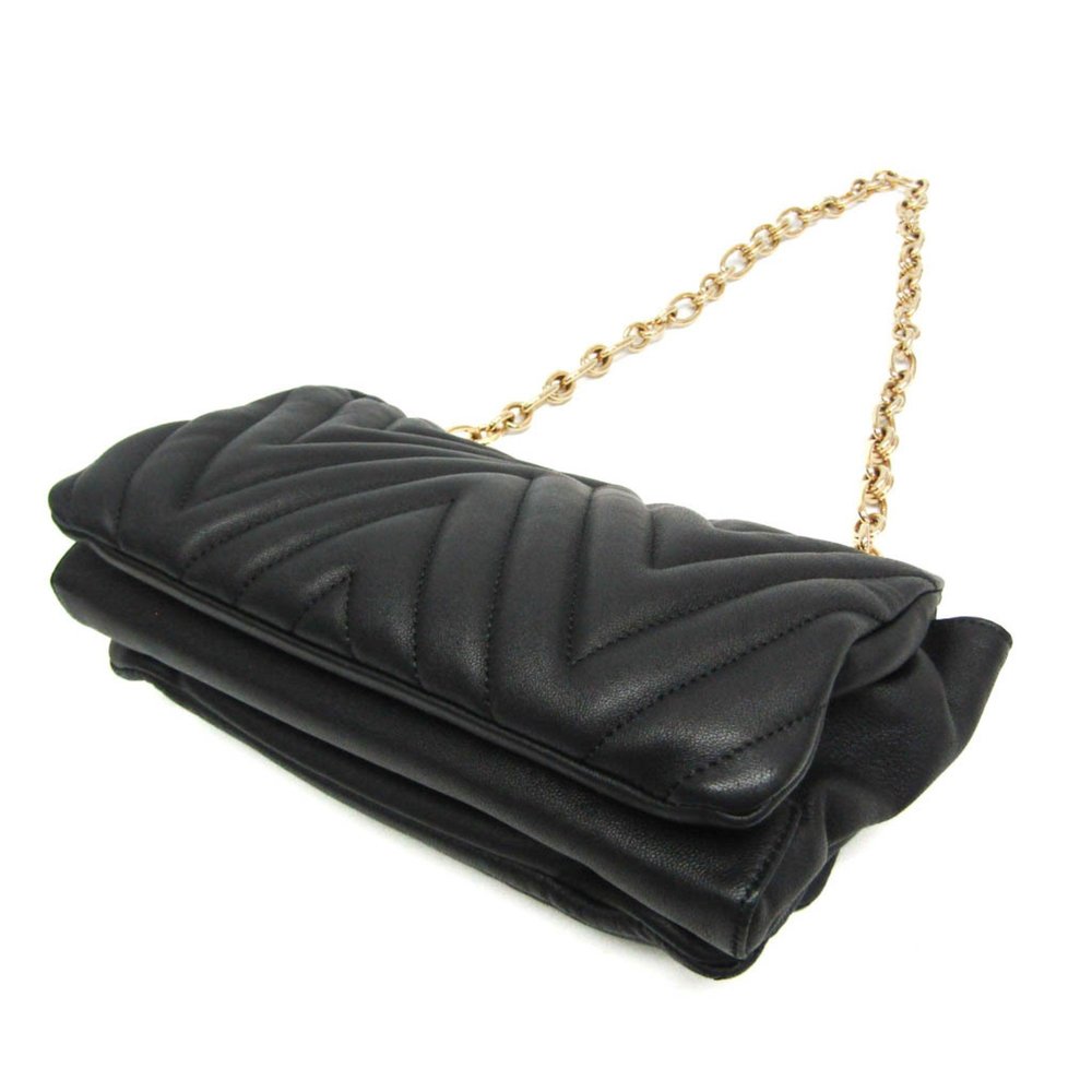 Salvatore Ferragamo Stitch AU-21 G383 Women's Leather Shoulder Bag Black - Picture 2 of 10